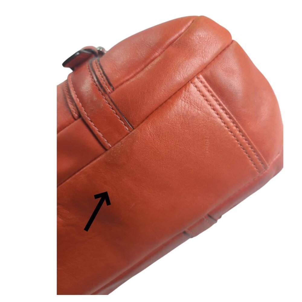 COACH Bonnie Leather Soho Satchel /shoulder bag. Vintage Burnt Orange Sienna - Picture 10 of 14